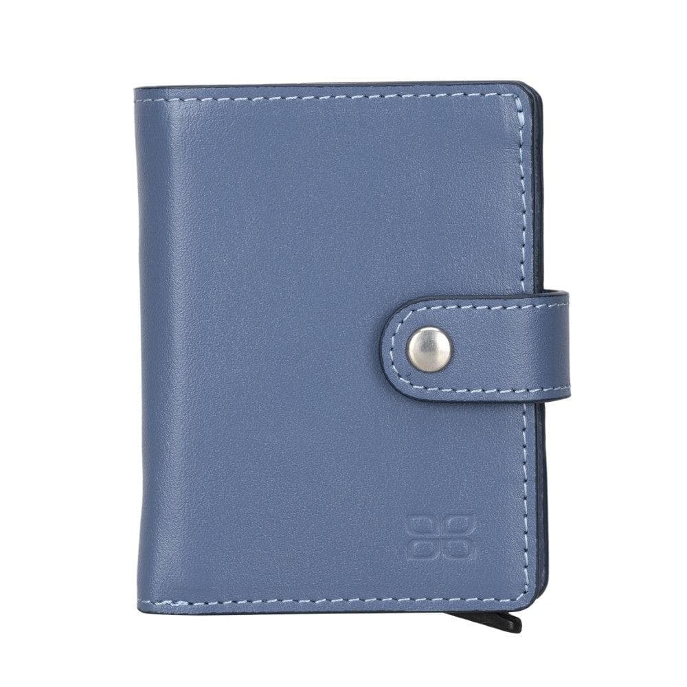 Bayelon Palermo Leather Zip Mechanical Card Holder Sky Blue