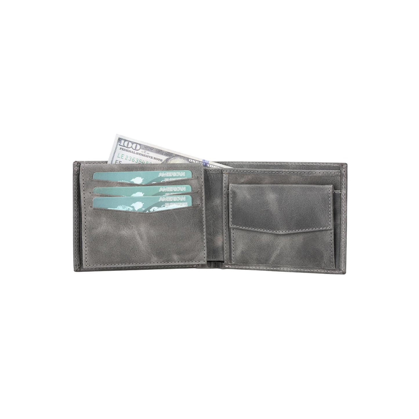 Bayelon Passat Genuine Leather Wallet Gray