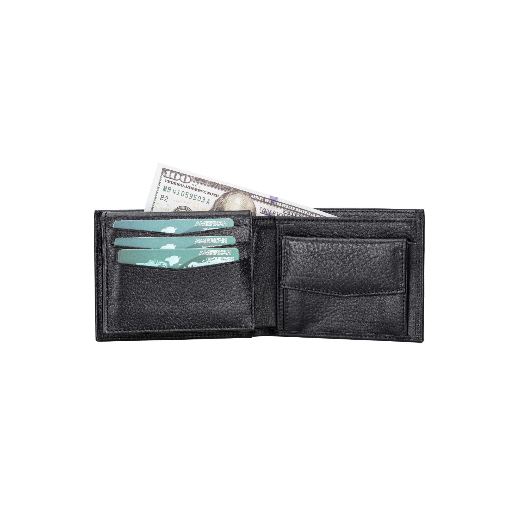 Bayelon Passat Genuine Leather Wallet Sandy Coal