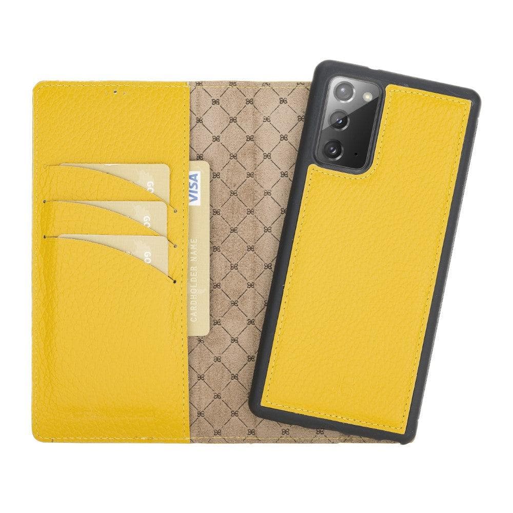 Bayelon Luxury Leather Wallet Case for Samsung Galaxy Note 20 Galaxy Note 20 Ultra Yellow