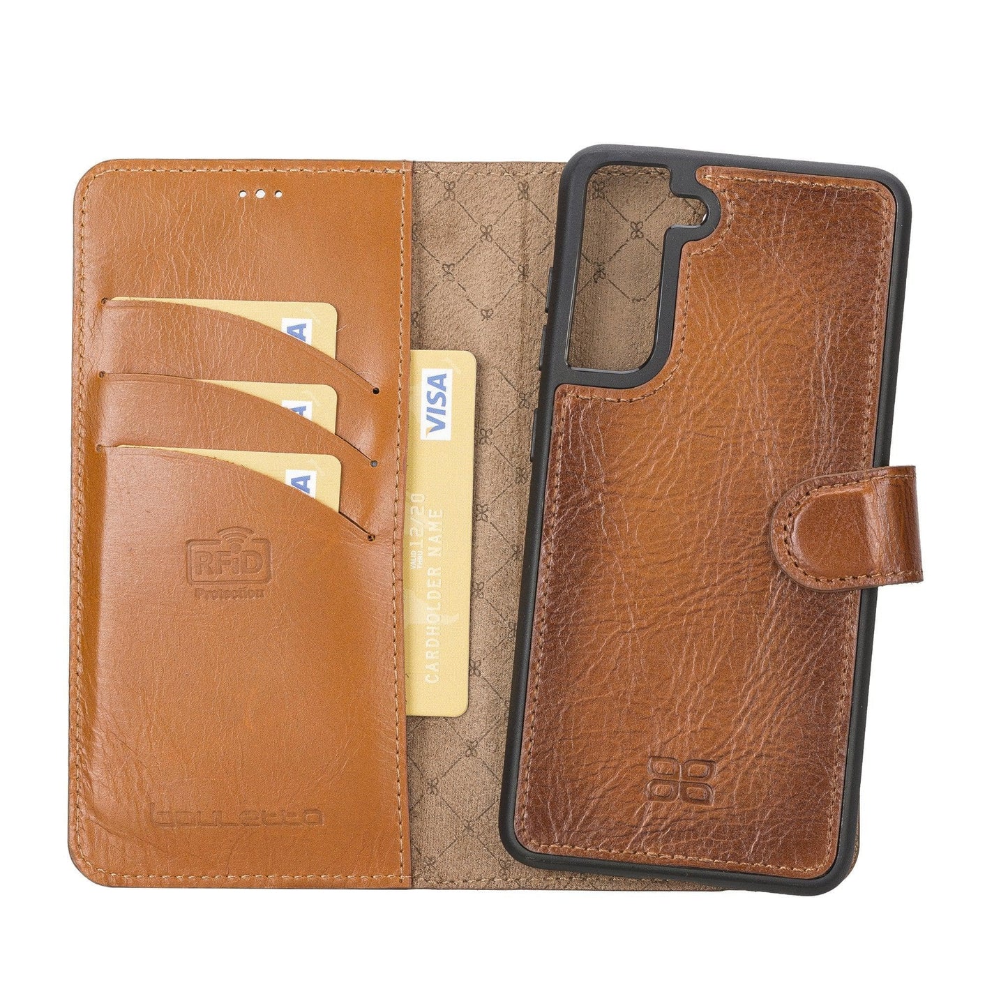 Bayelon Magic Samsung Galaxy S21 FE Detachable Leather Wallet Case