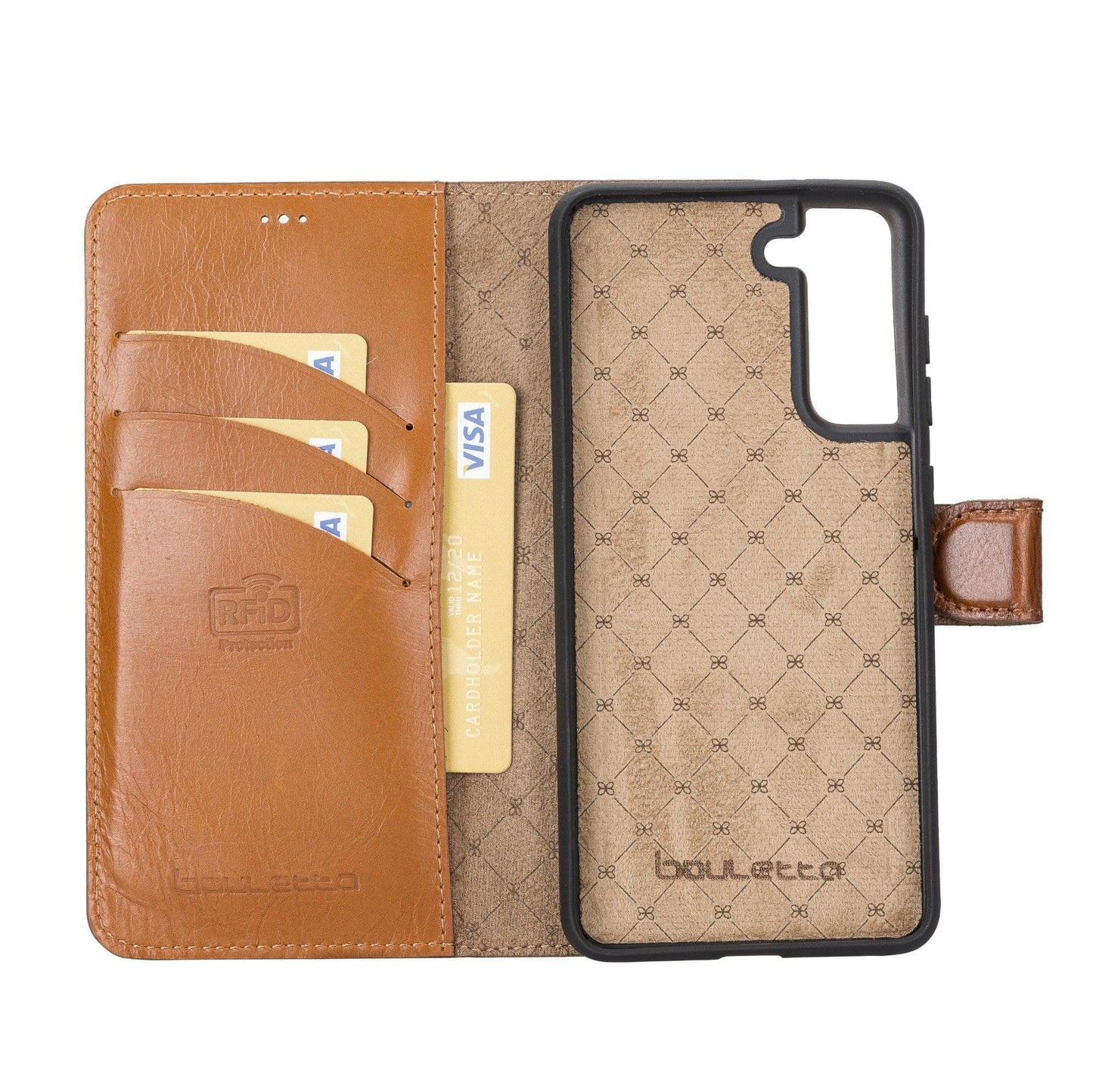 Bayelon Magic Samsung Galaxy S21 FE Detachable Leather Wallet Case
