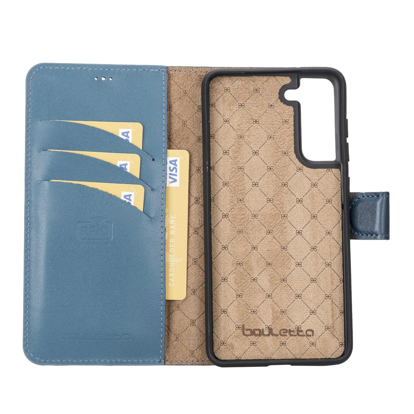 Bayelon Magic Samsung Galaxy S21 FE Detachable Leather Wallet Case