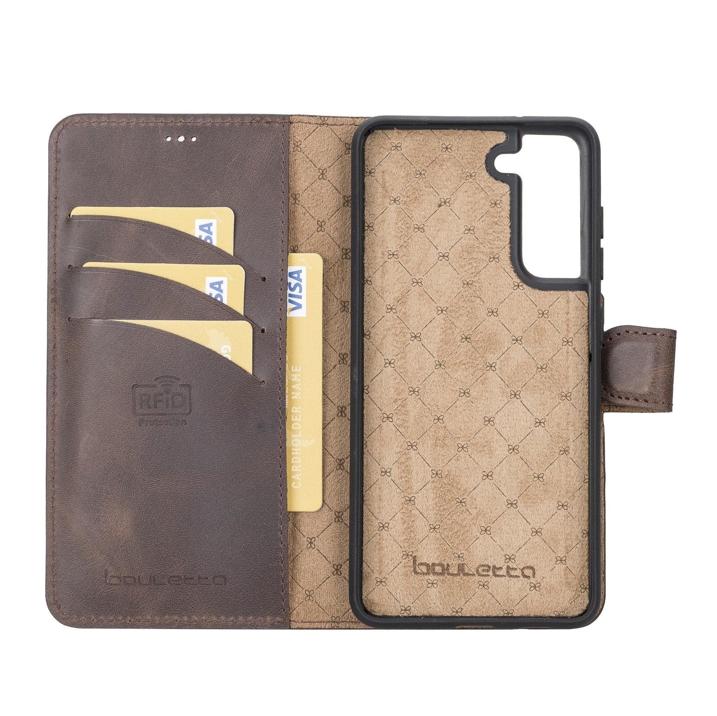 Bayelon Magic Samsung Galaxy S21 FE Detachable Leather Wallet Case
