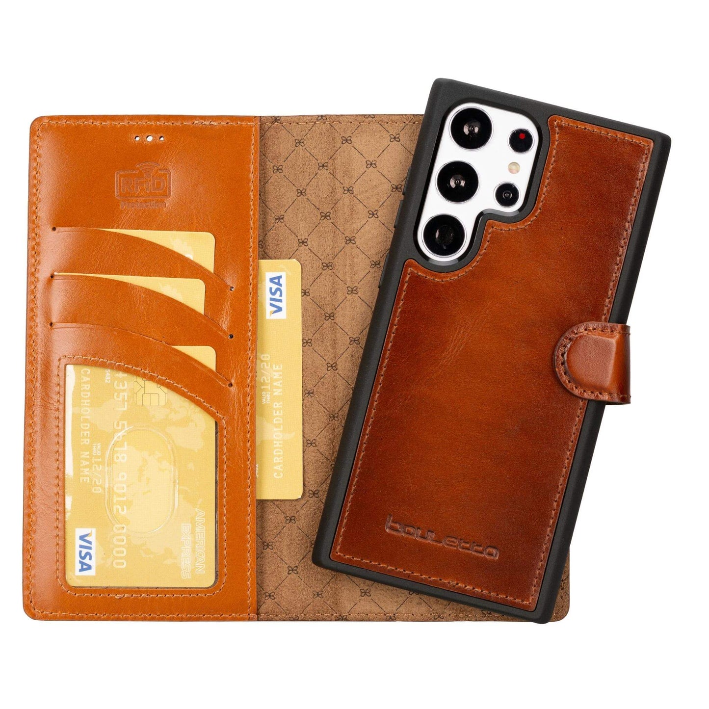 Bayelon Magic Samsung Galaxy S23 Detachable Leather Wallet Case