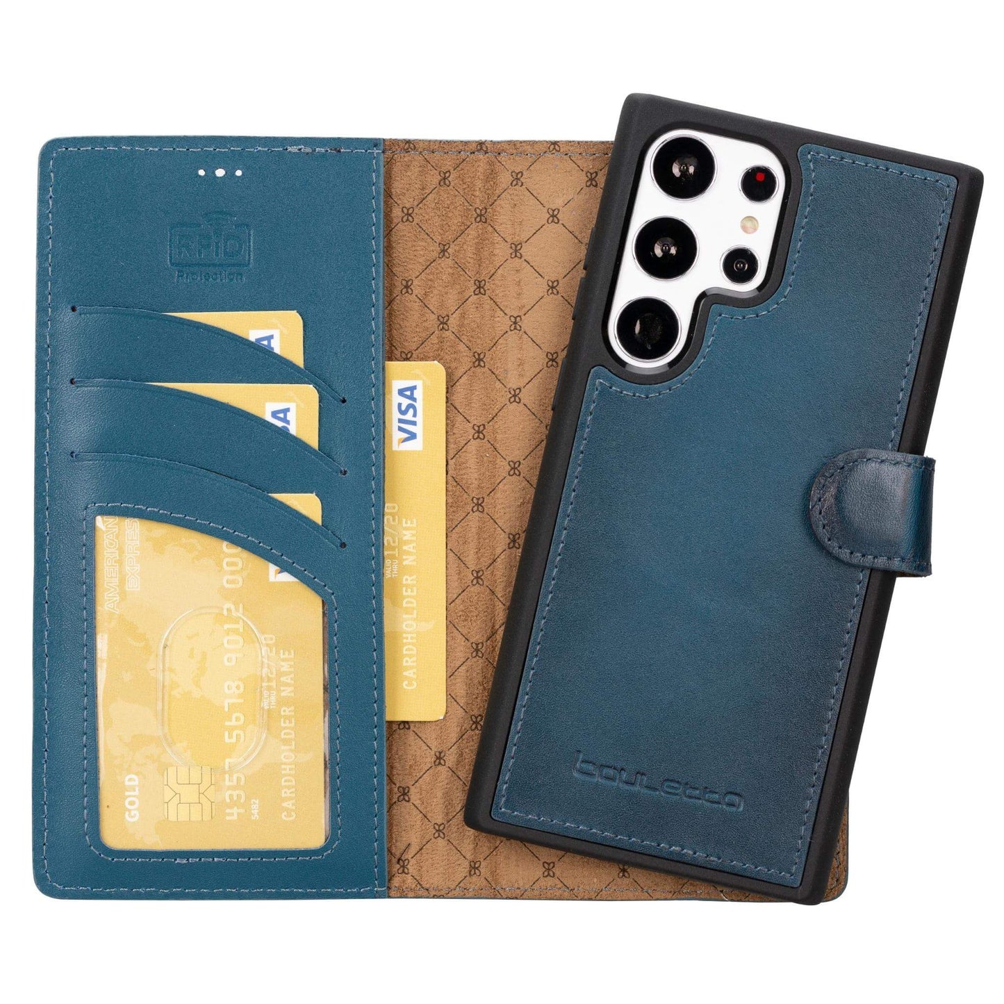 Bayelon Magic Samsung Galaxy S23 Detachable Leather Wallet Case