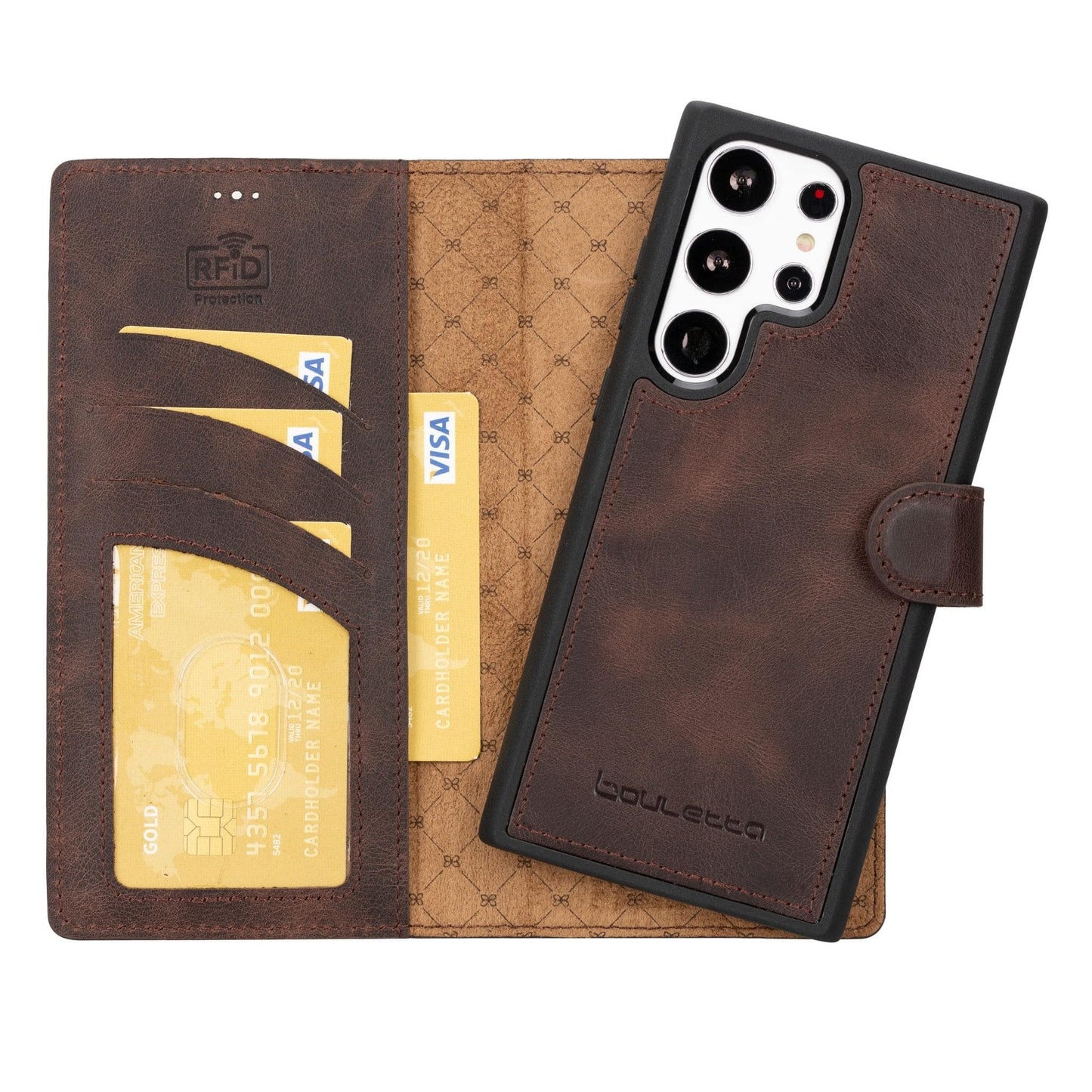 Bayelon Magic Samsung Galaxy S23 Detachable Leather Wallet Case