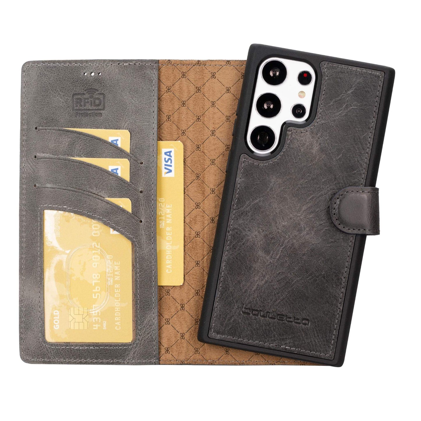 Bayelon Magic Samsung Galaxy S23 Detachable Leather Wallet Case