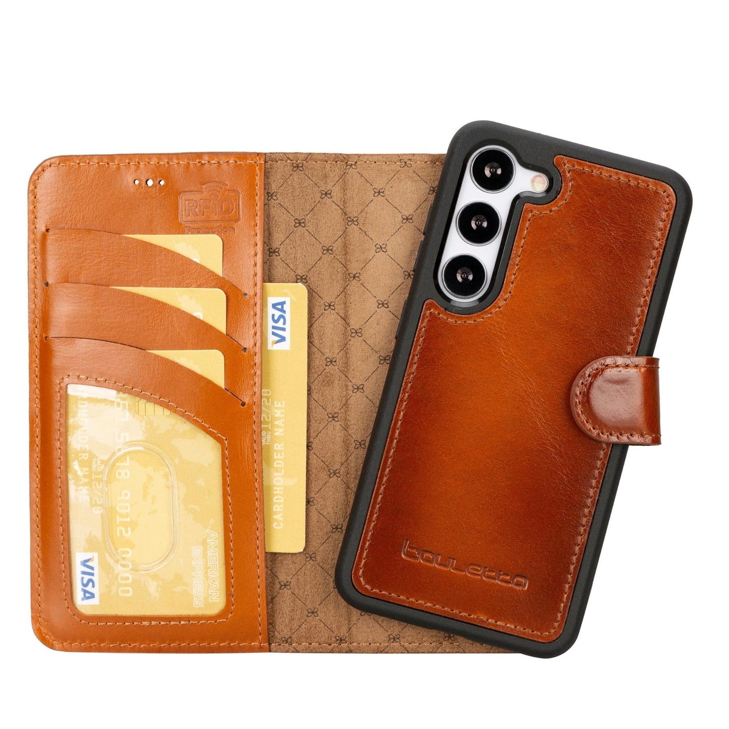 Bayelon Magic Samsung Galaxy S23 Detachable Leather Wallet Case