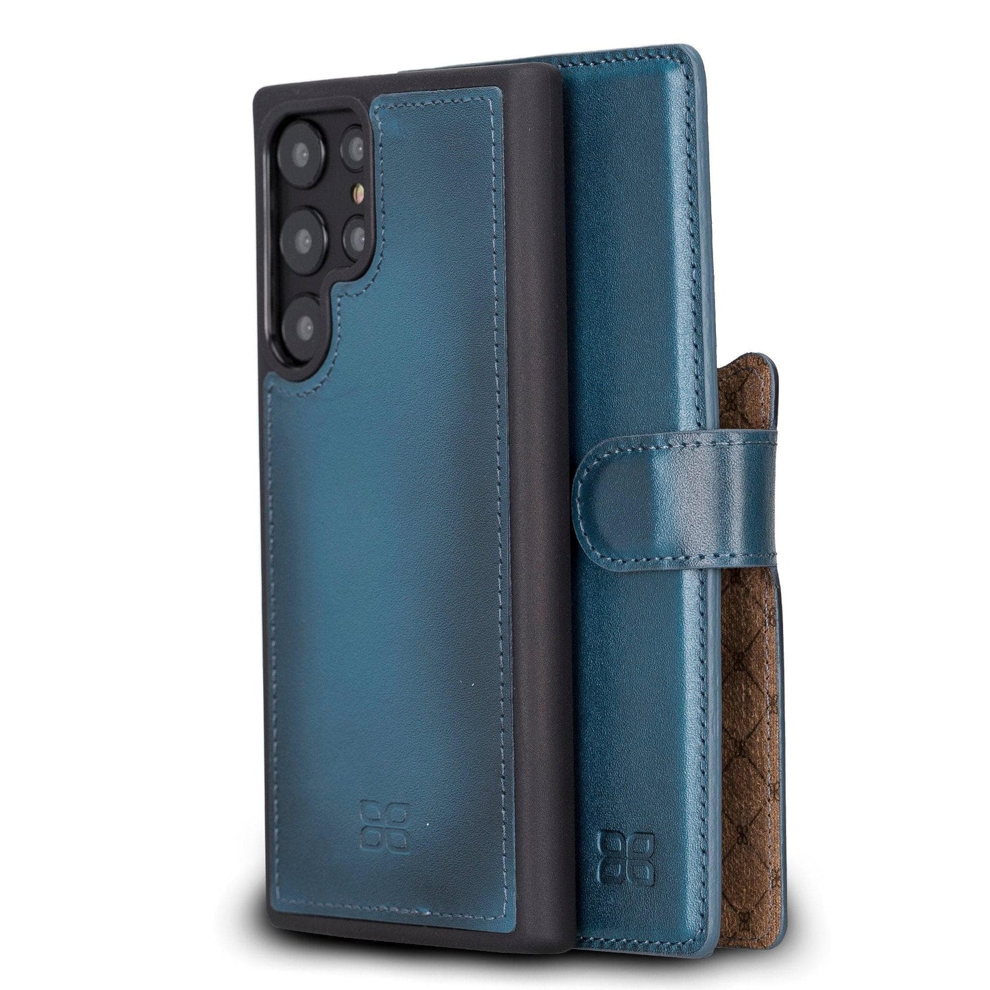 Bayelon Magic Samsung Galaxy S23 Detachable Leather Wallet Case Blue