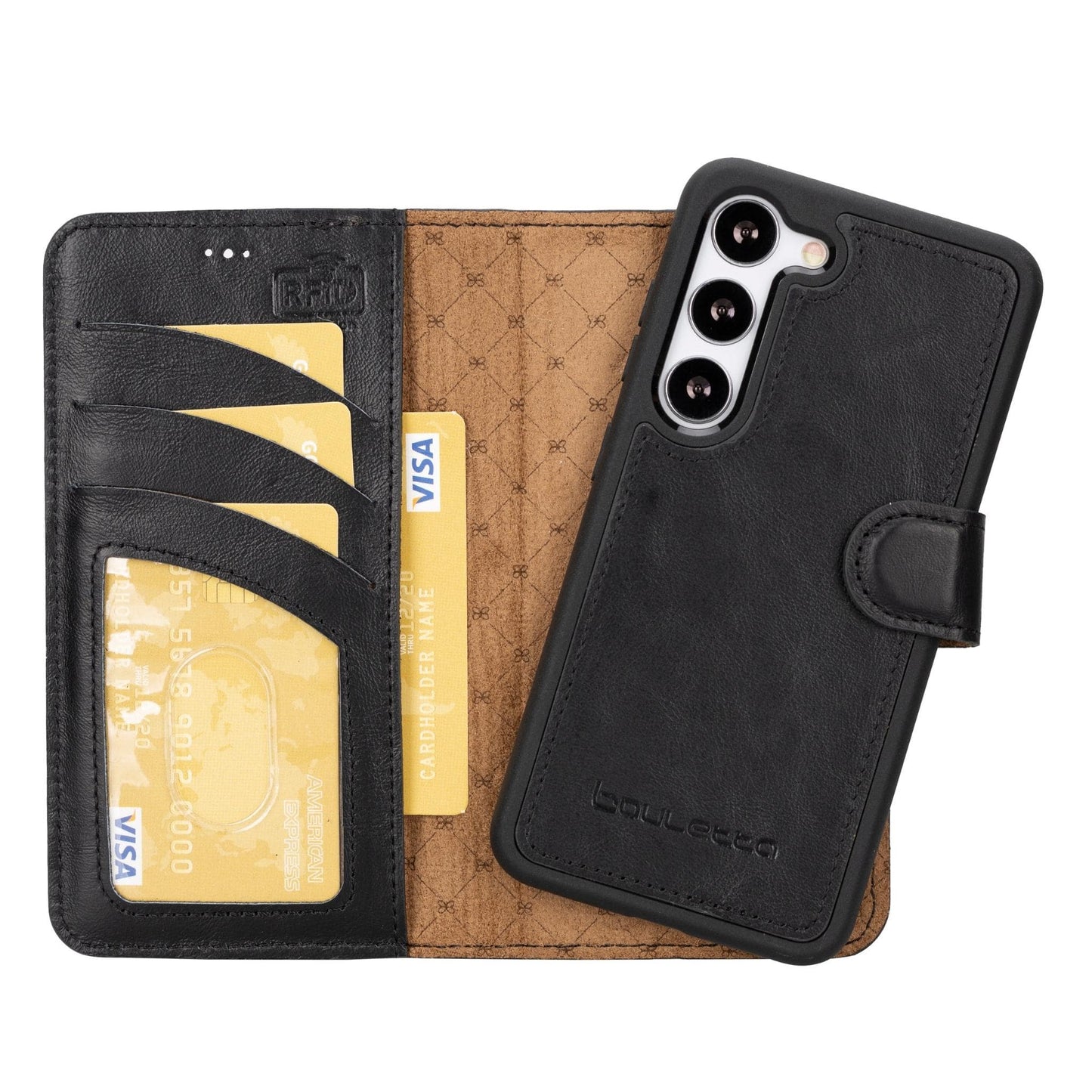 Bayelon Magic Samsung Galaxy S23 Detachable Leather Wallet Case