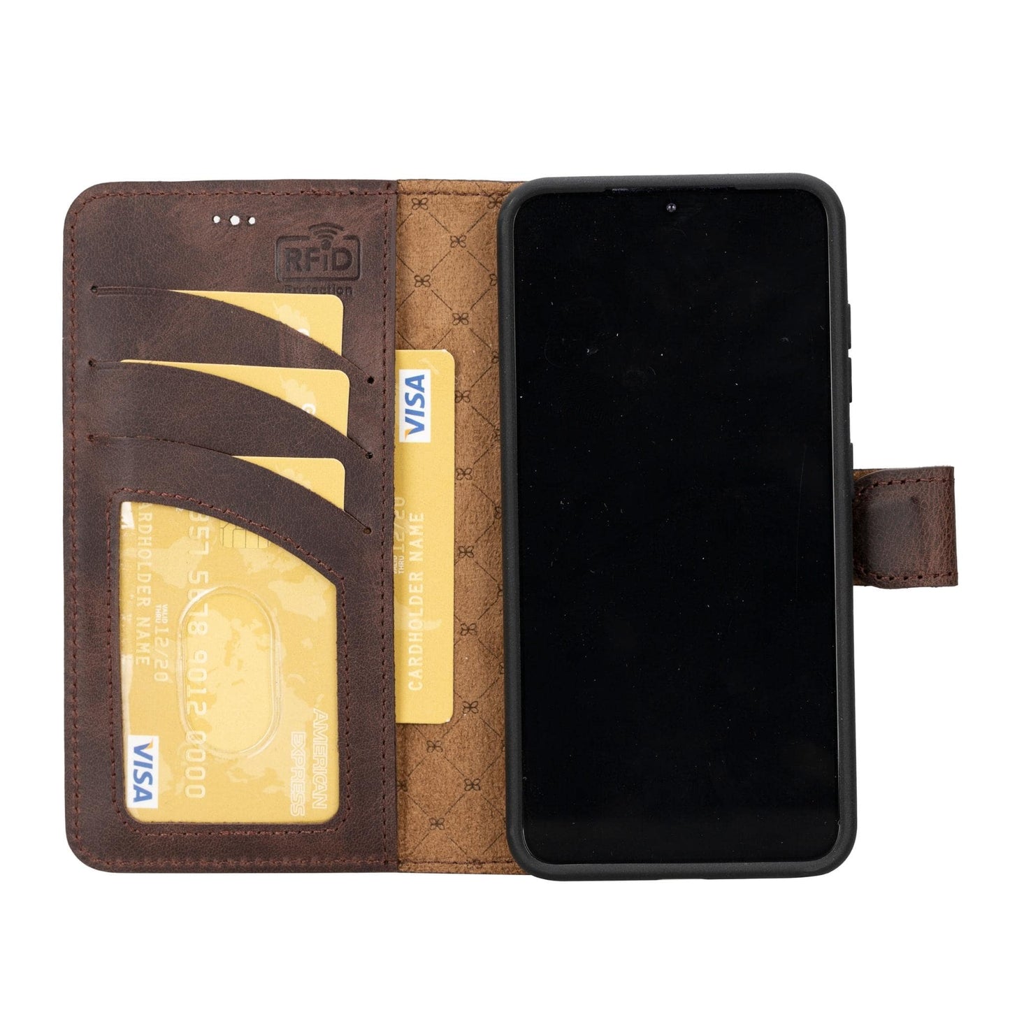 Bayelon Magic Samsung Galaxy S23 Detachable Leather Wallet Case