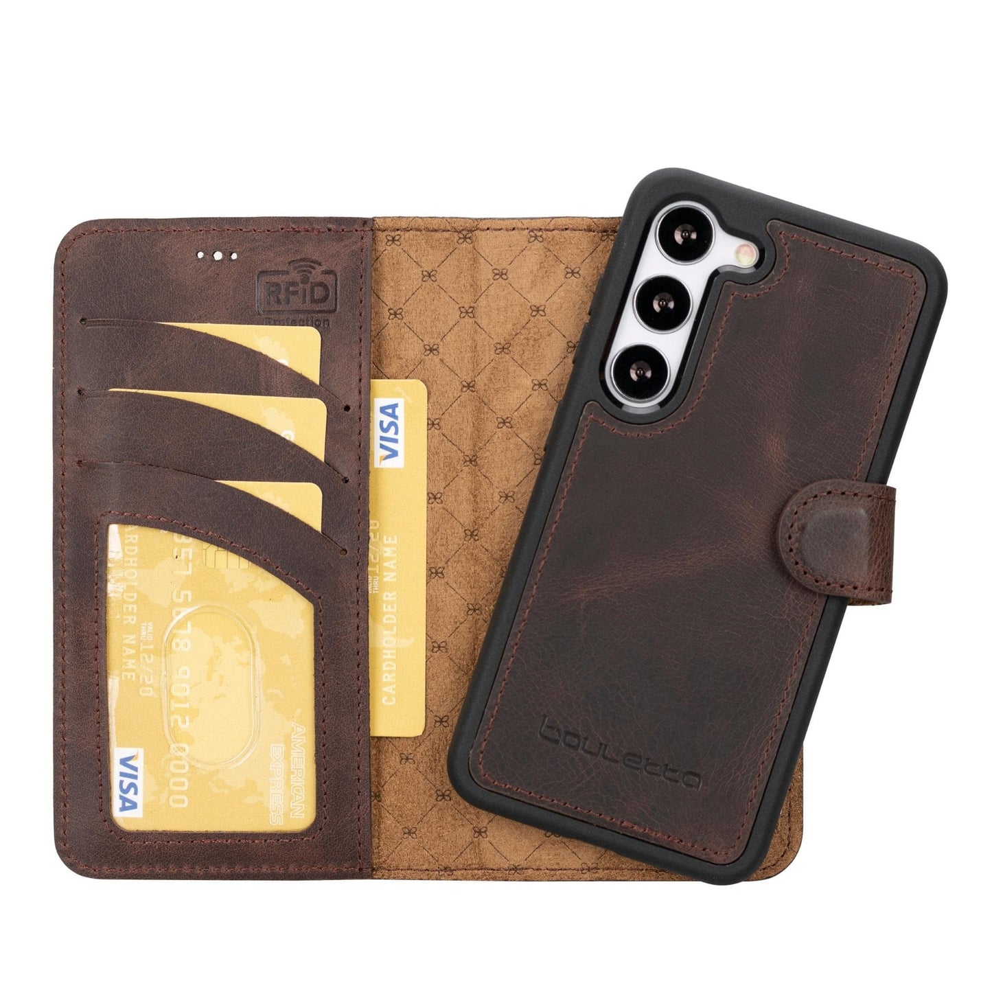 Bayelon Magic Samsung Galaxy S23 Detachable Leather Wallet Case