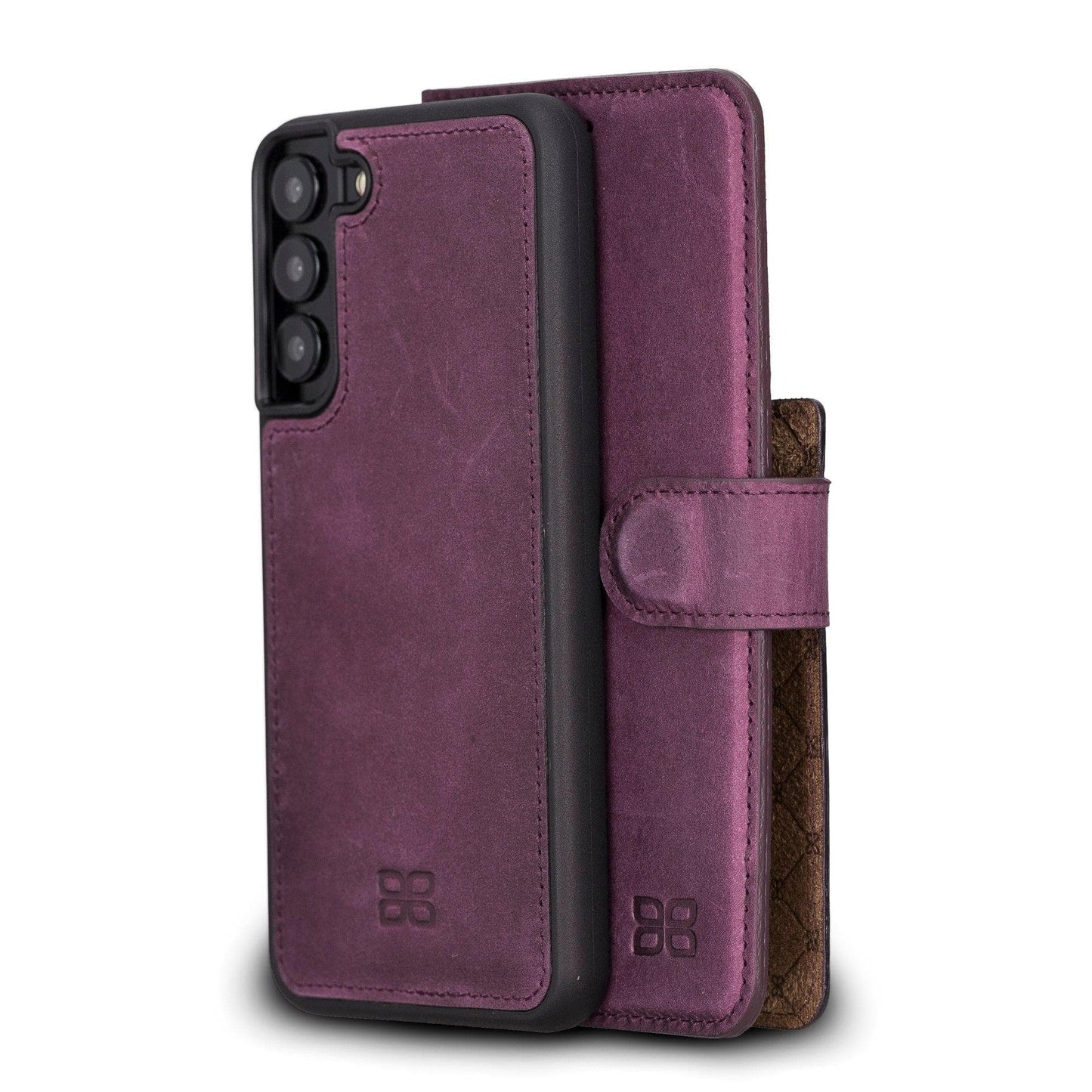 Bayelon Magic Samsung Galaxy S23 Detachable Leather Wallet Case Purple