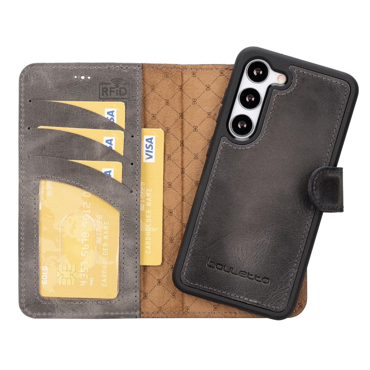 Bayelon Magic Samsung Galaxy S23 Detachable Leather Wallet Case