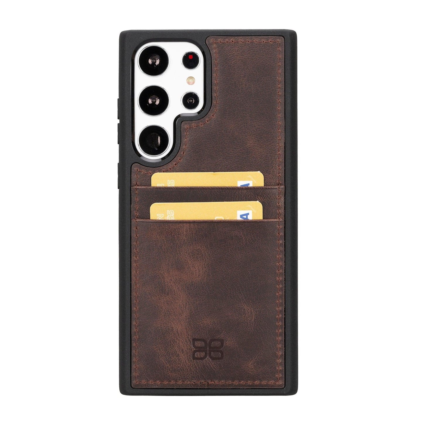 Bayelon Flex Cover Leather Case for Samsung Galaxy S24 Ultra with Card Holder