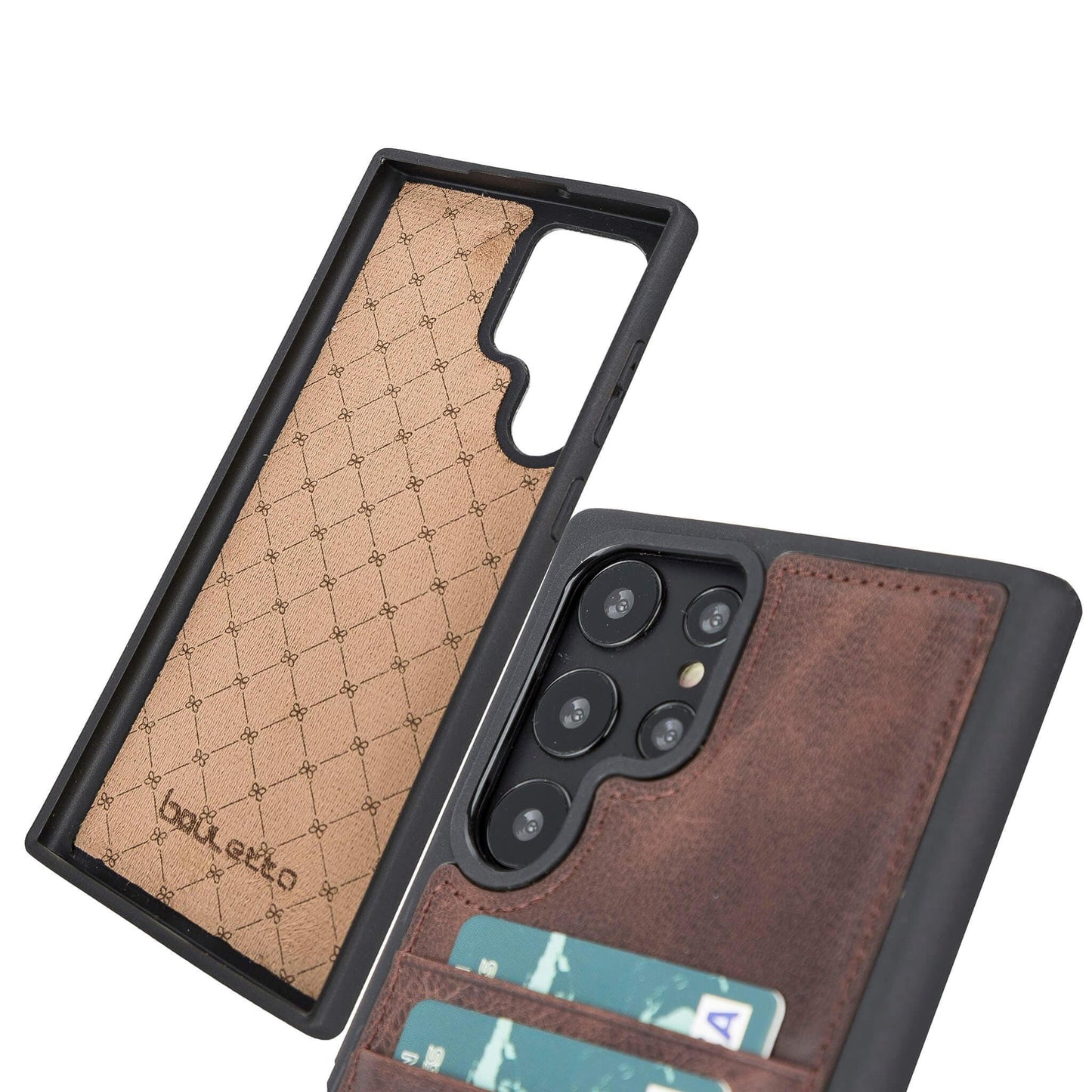Bayelon Flex Cover Leather Case for Samsung Galaxy S24 Ultra with Card Holder