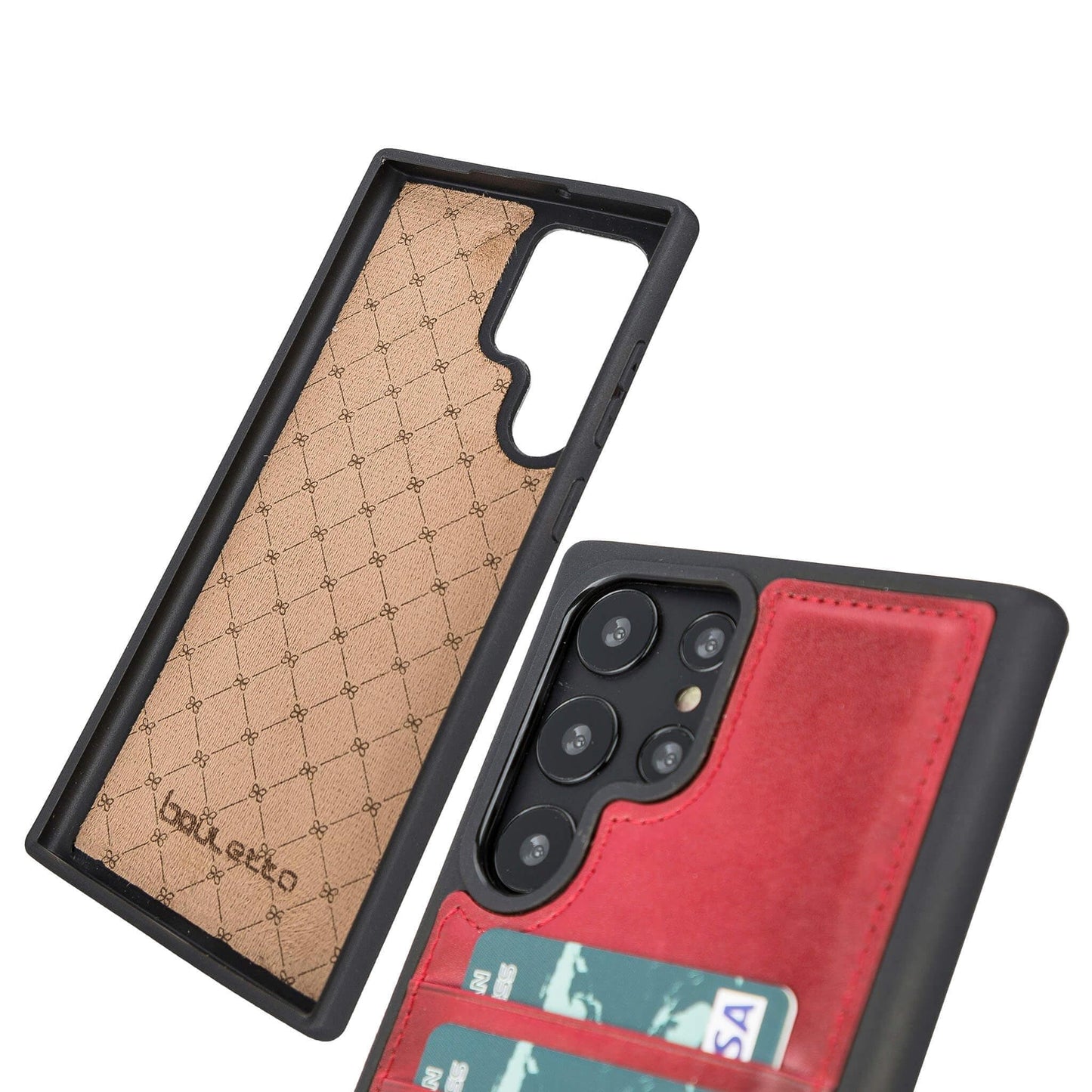 Bayelon Flex Cover Leather Case for Samsung Galaxy S24 Ultra with Card Holder