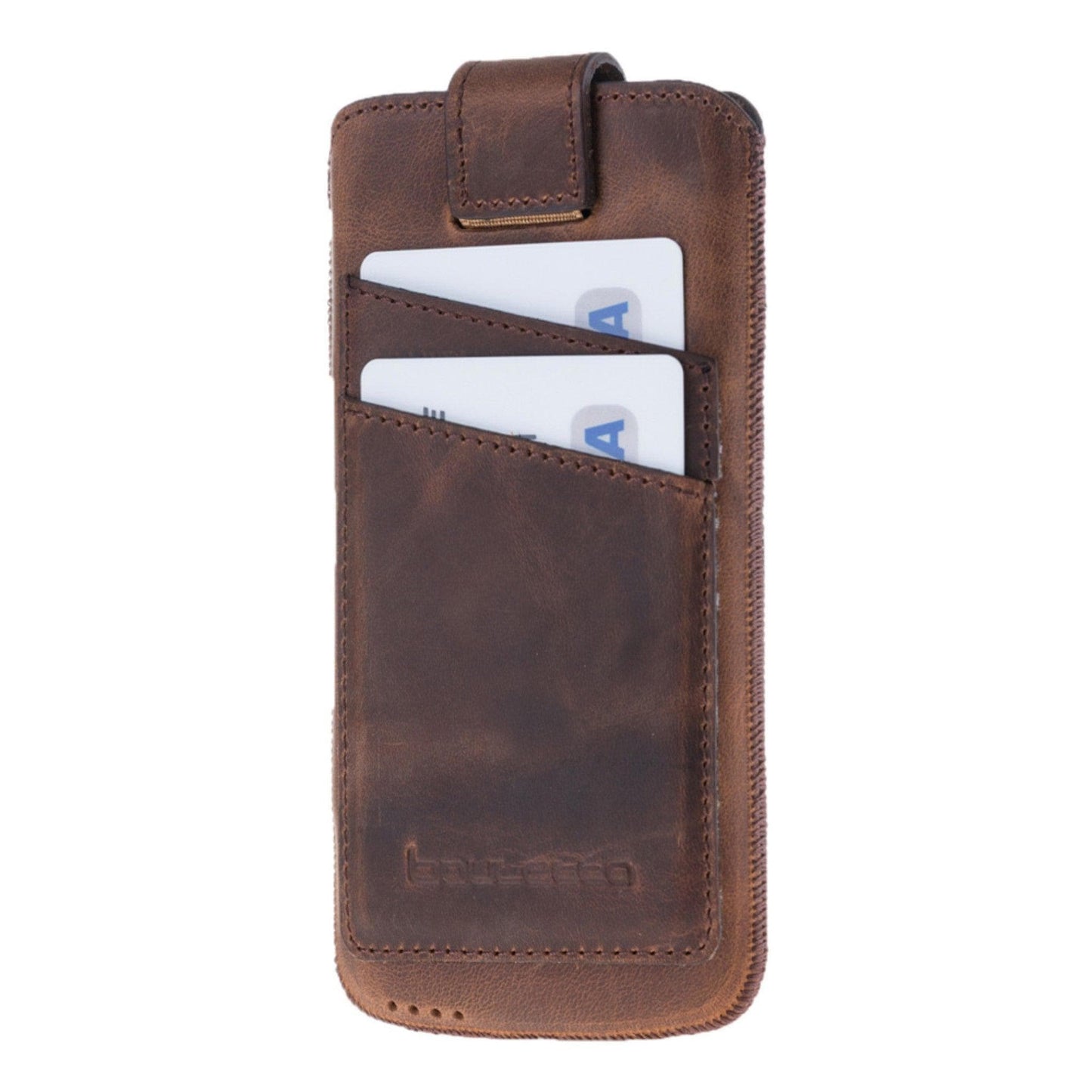 Bayelon Premium Leather Multicase for Samsung Galaxy S24, S23, S22, S21, S20, S10, Note 20, Note 10 Saddle Brown
