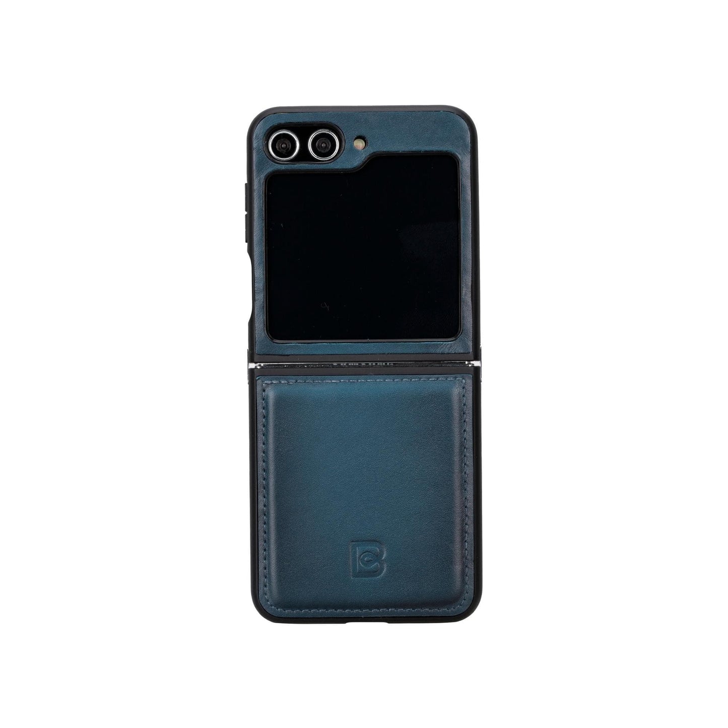 Bayelon Flex Cover Leather Case for Samsung Galaxy Z Flip 5 Blue
