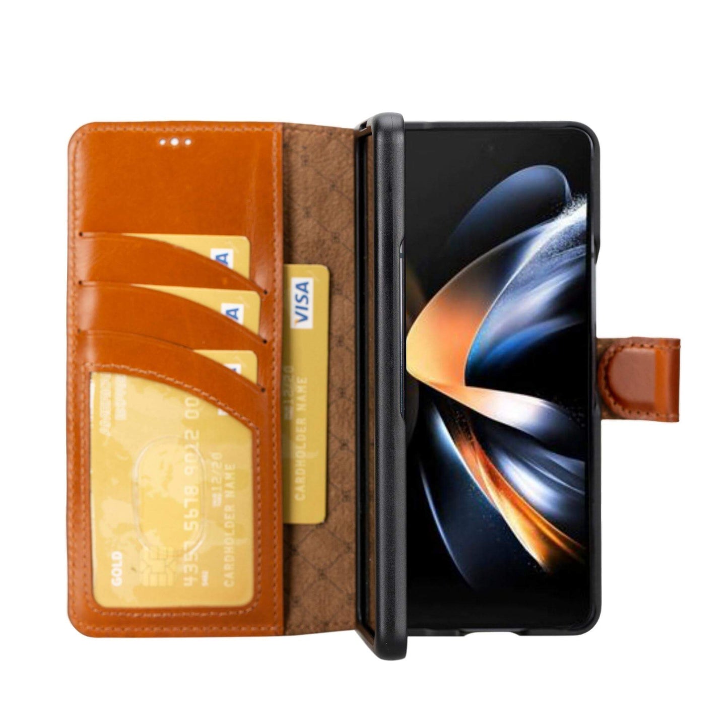 Bouletta Leather Wallet Case for Samsung Galaxy Z Fold 4 - Non-Detachable