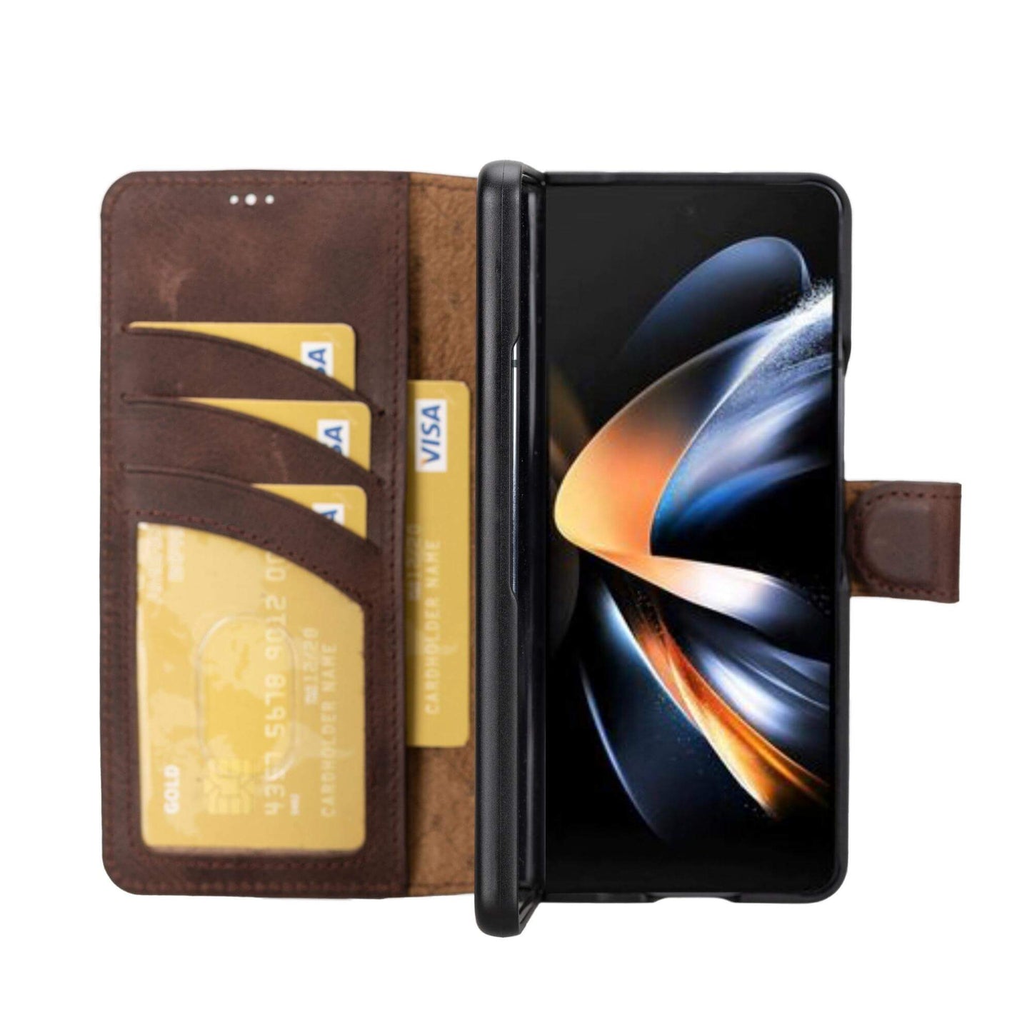 Bouletta Leather Wallet Case for Samsung Galaxy Z Fold 4 - Non-Detachable