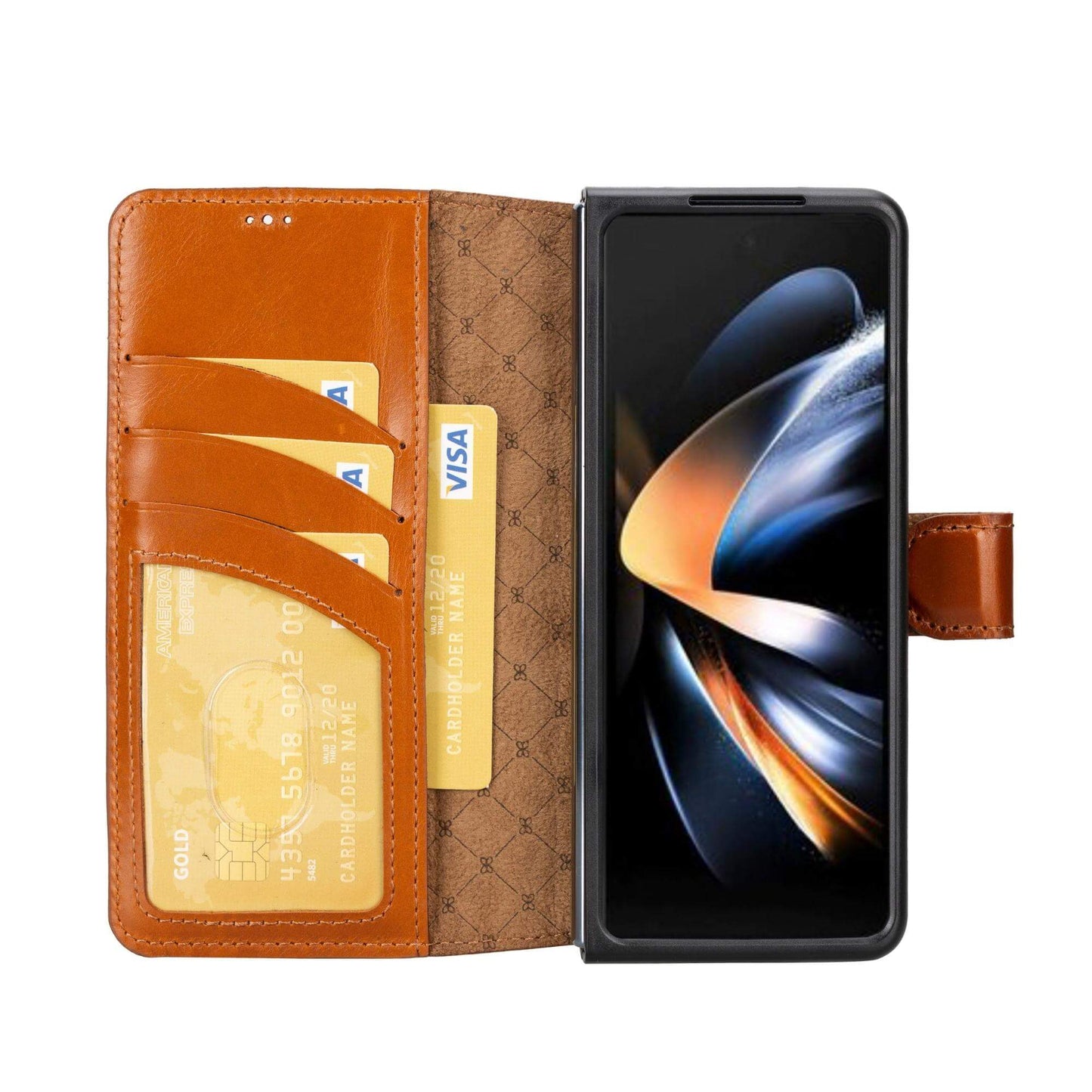 Bouletta Leather Wallet Case for Samsung Galaxy Z Fold 4 - Non-Detachable