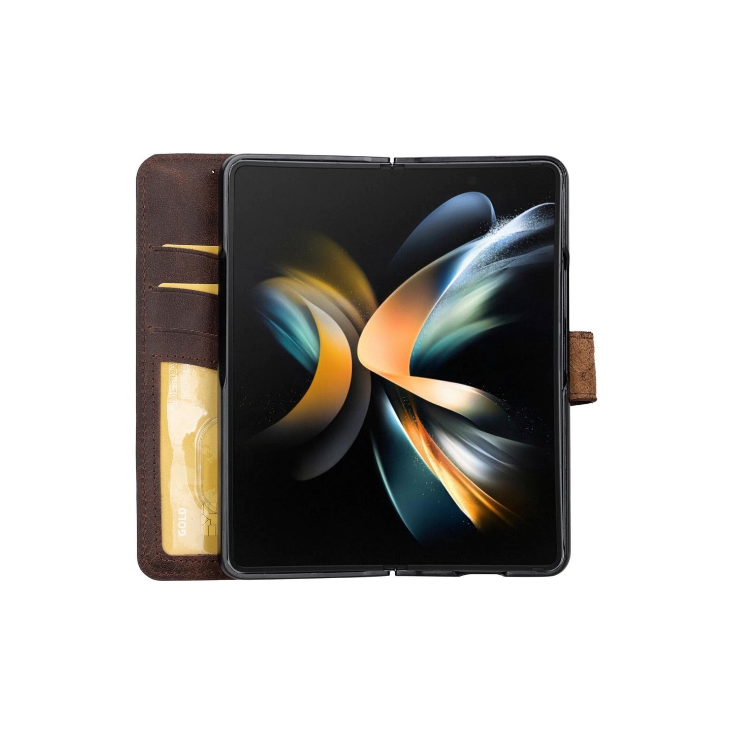 Bayelon Samsung Galaxy Z Fold 5 Leather Folio Wallet Case