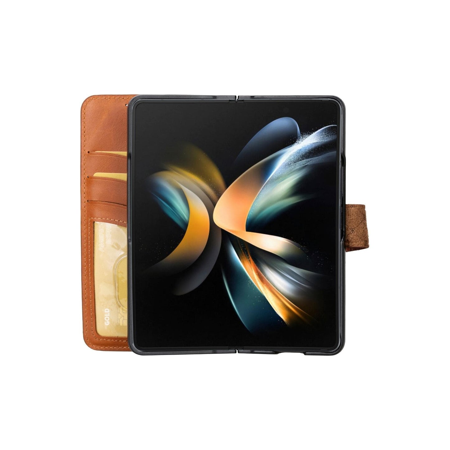 Bayelon Samsung Galaxy Z Fold 5 Leather Folio Wallet Case