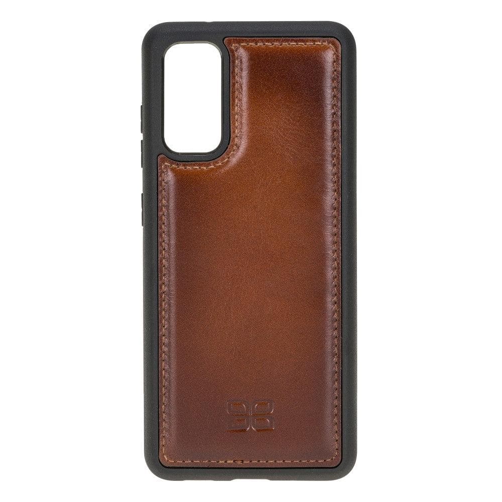 Bayelon Flex Cover Genuine Leather Case for Samsung Galaxy S20 Ultra Tan