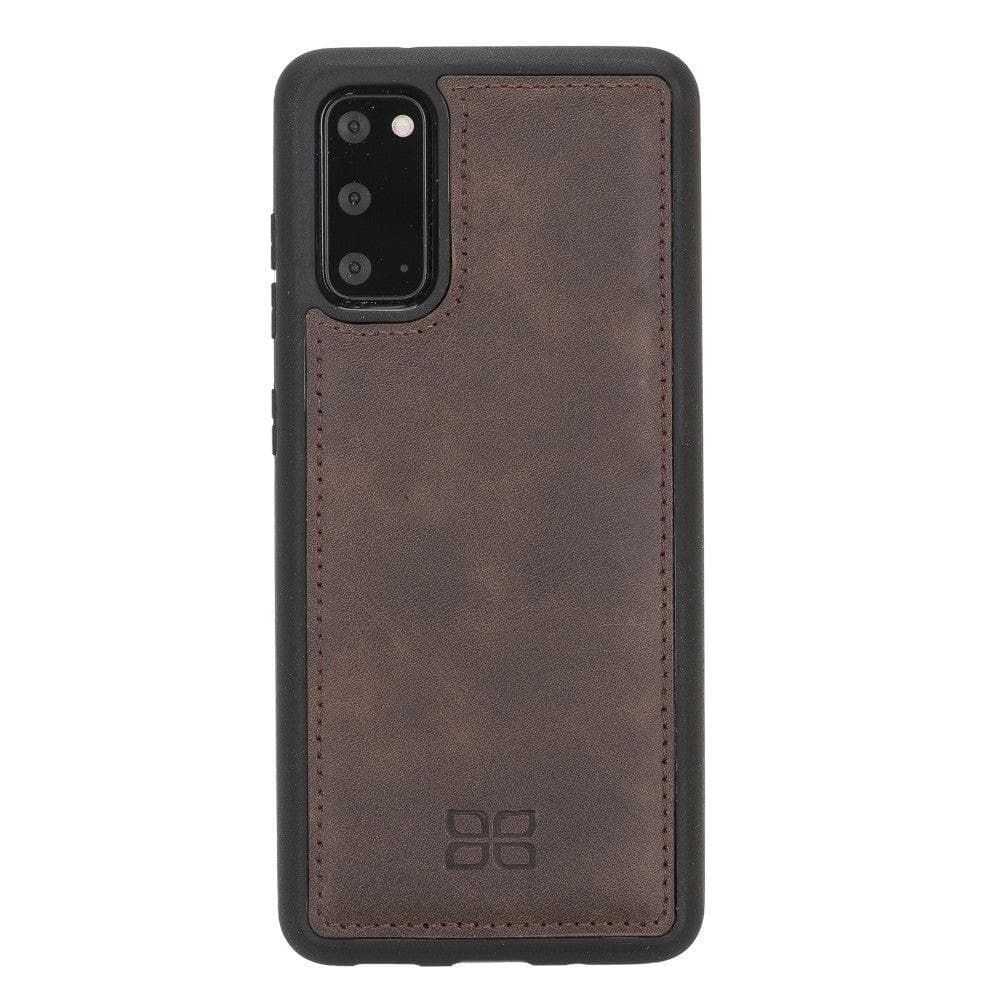 Bayelon Flex Cover Genuine Leather Case for Samsung Galaxy S20 Ultra Brown