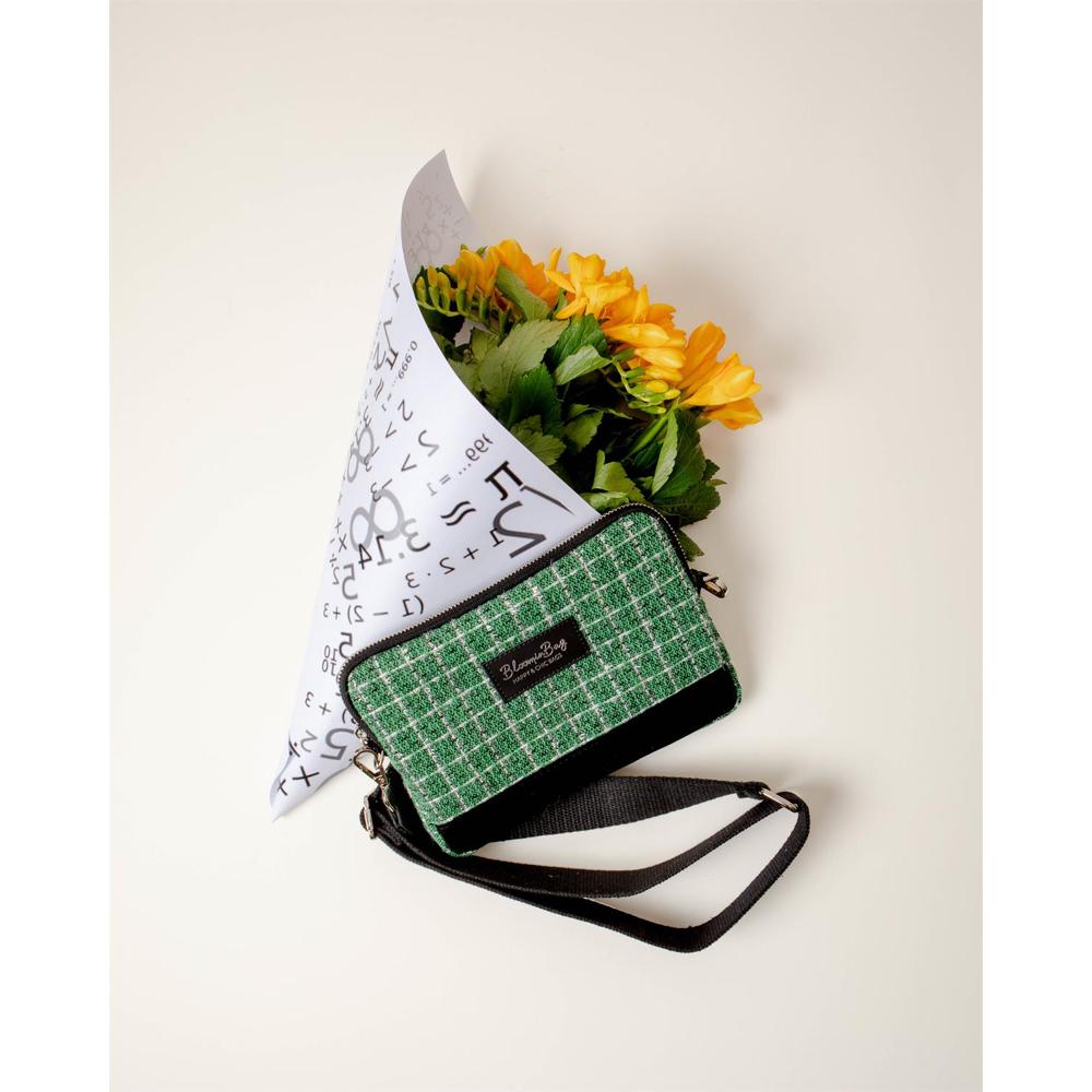 BloominBag Shepherd Tweed Crossbody Bag