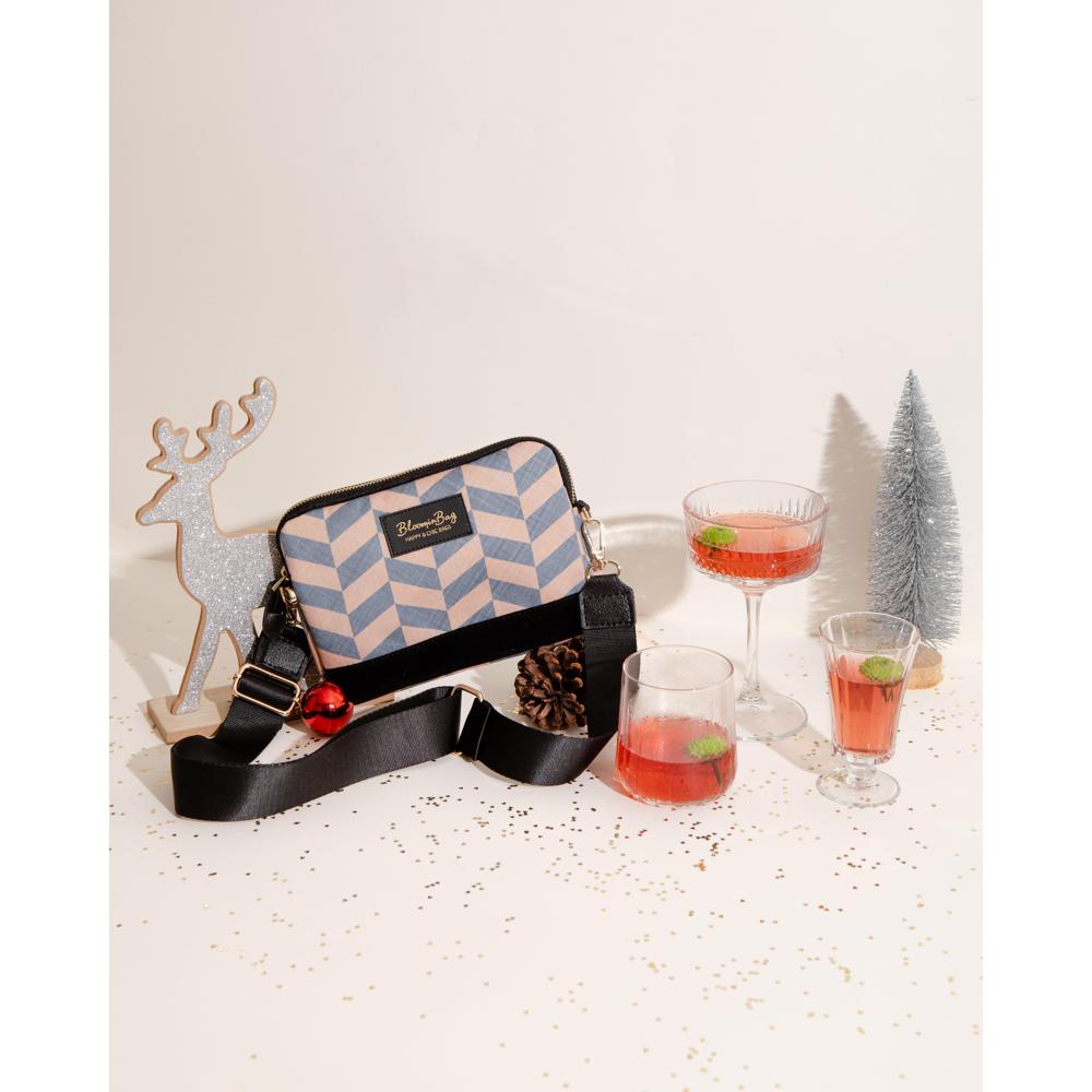 BloominBag Smokey Chevron Crossbody Bag