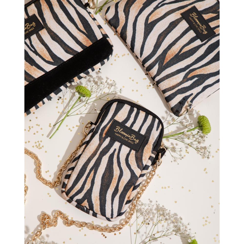 BloominBag Stripy Tricky Cell Phone Crossbody Bag