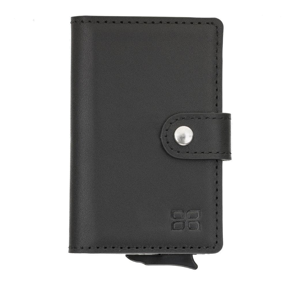 Bayelon Terry Leather Mechanical Card Holder with Coin Slot
