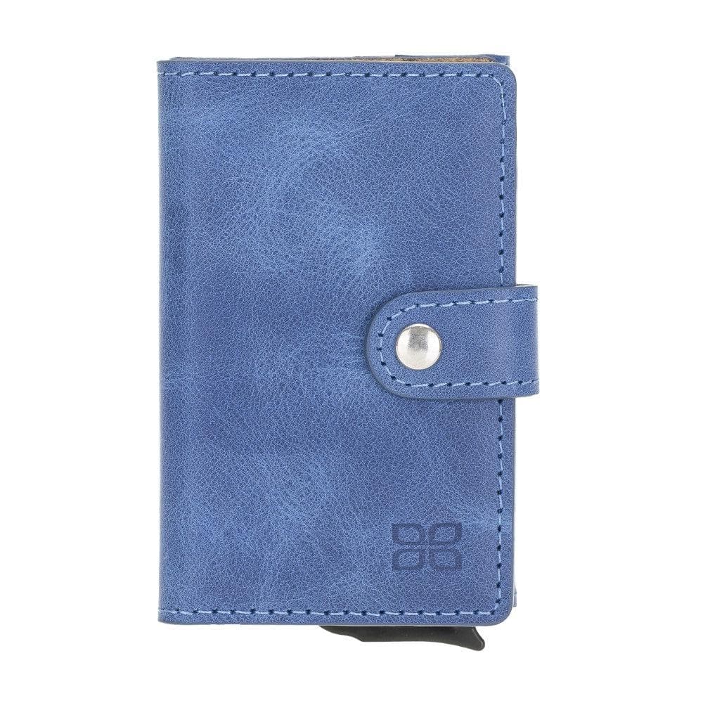 Bayelon Terry Leather Mechanical Card Holder with Coin Slot