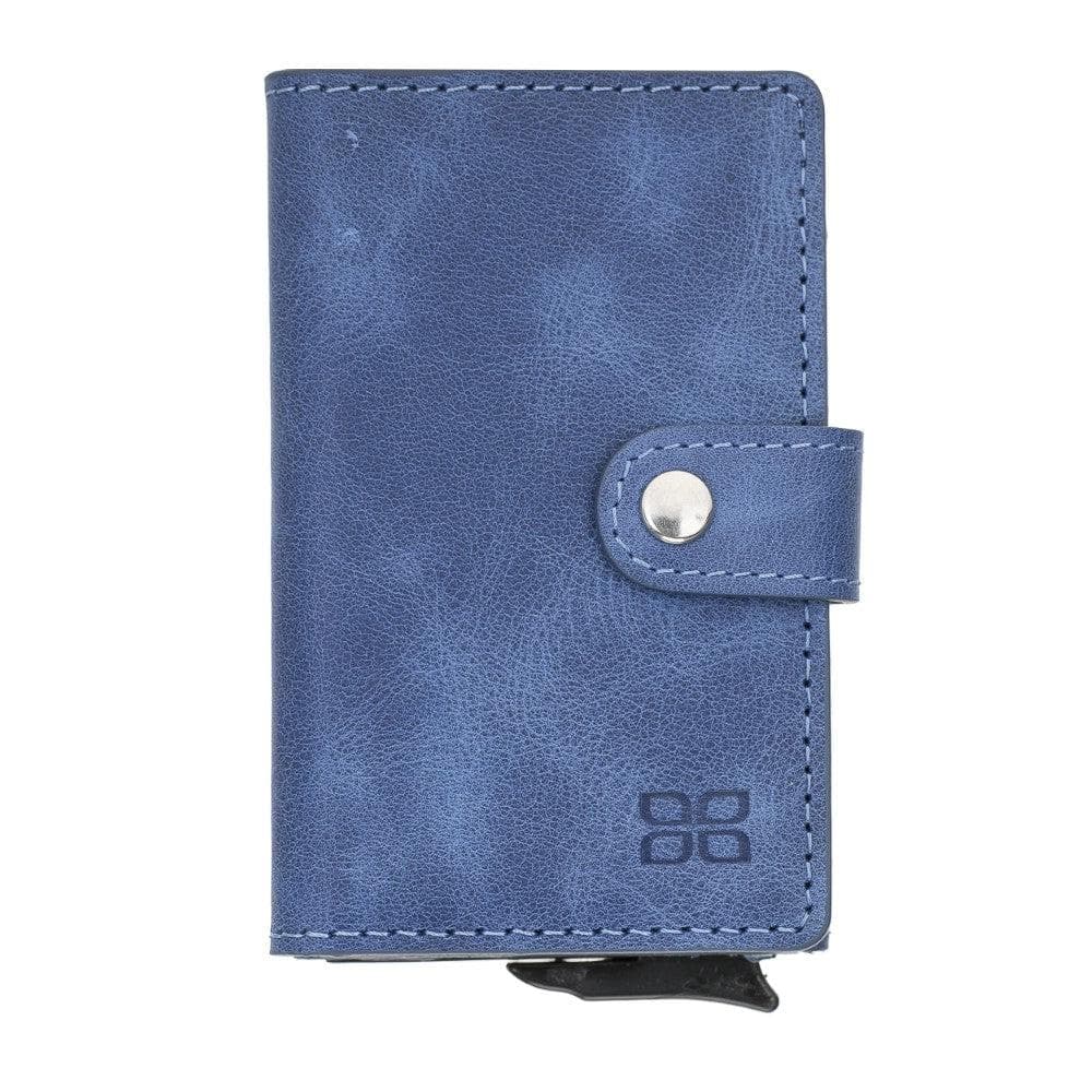 Bayelon Terry Leather Mechanical Card Holder with Coin Slot