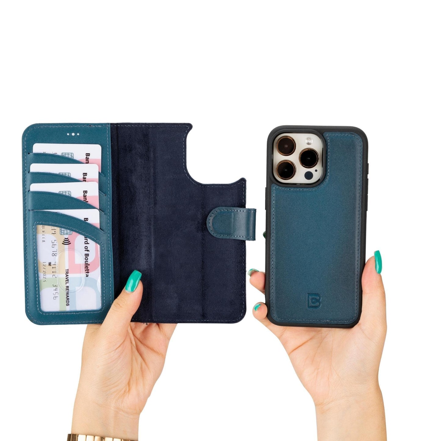 Bayelon Magic iPhone 15 Series Leather Wallet Case - MW