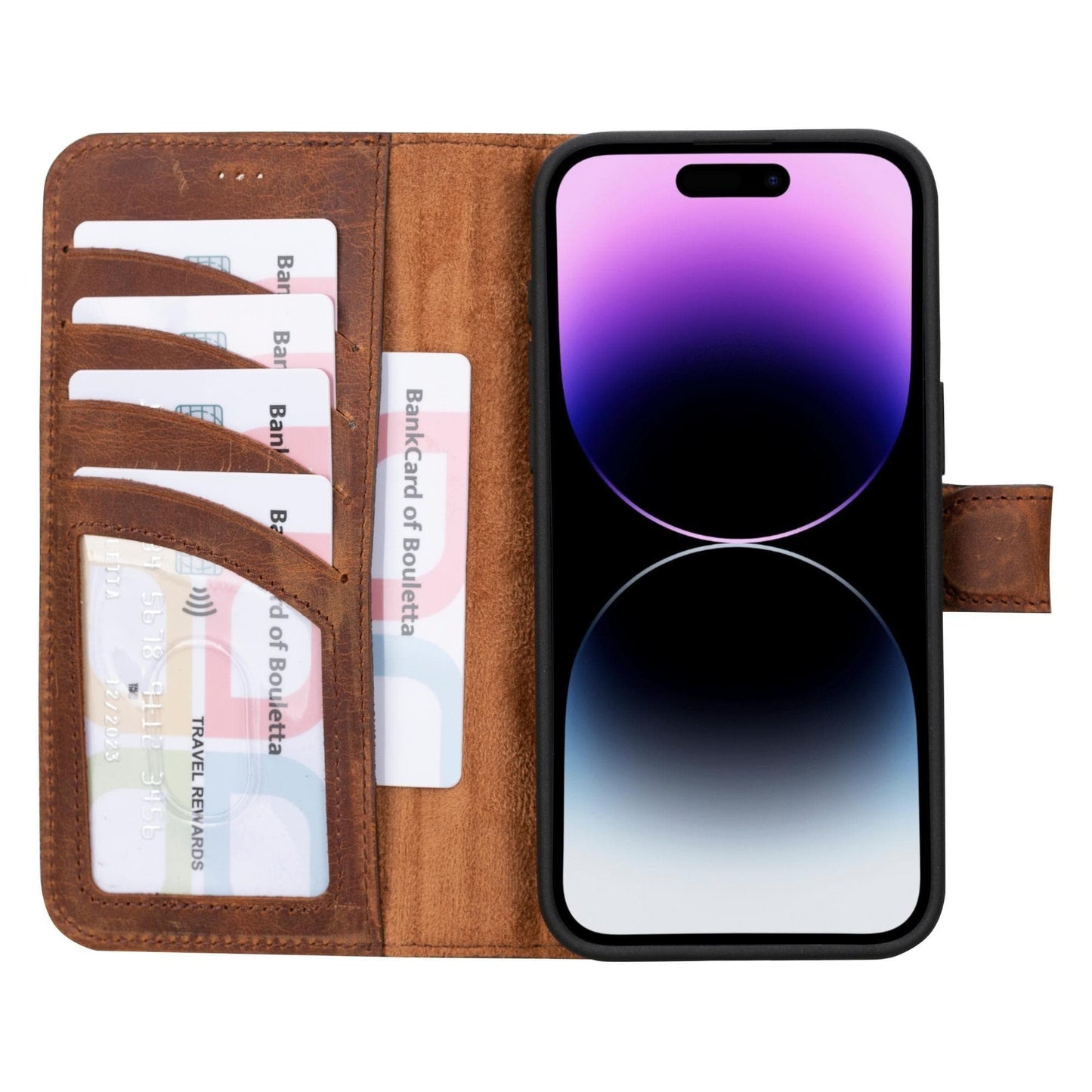 Bayelon Magic iPhone 15 Series Leather Wallet Case - MW