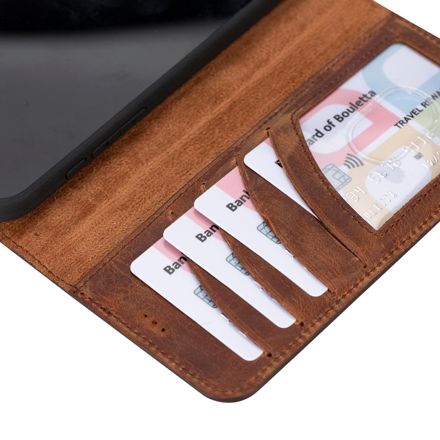 Bayelon Magic iPhone 15 Series Leather Wallet Case - MW