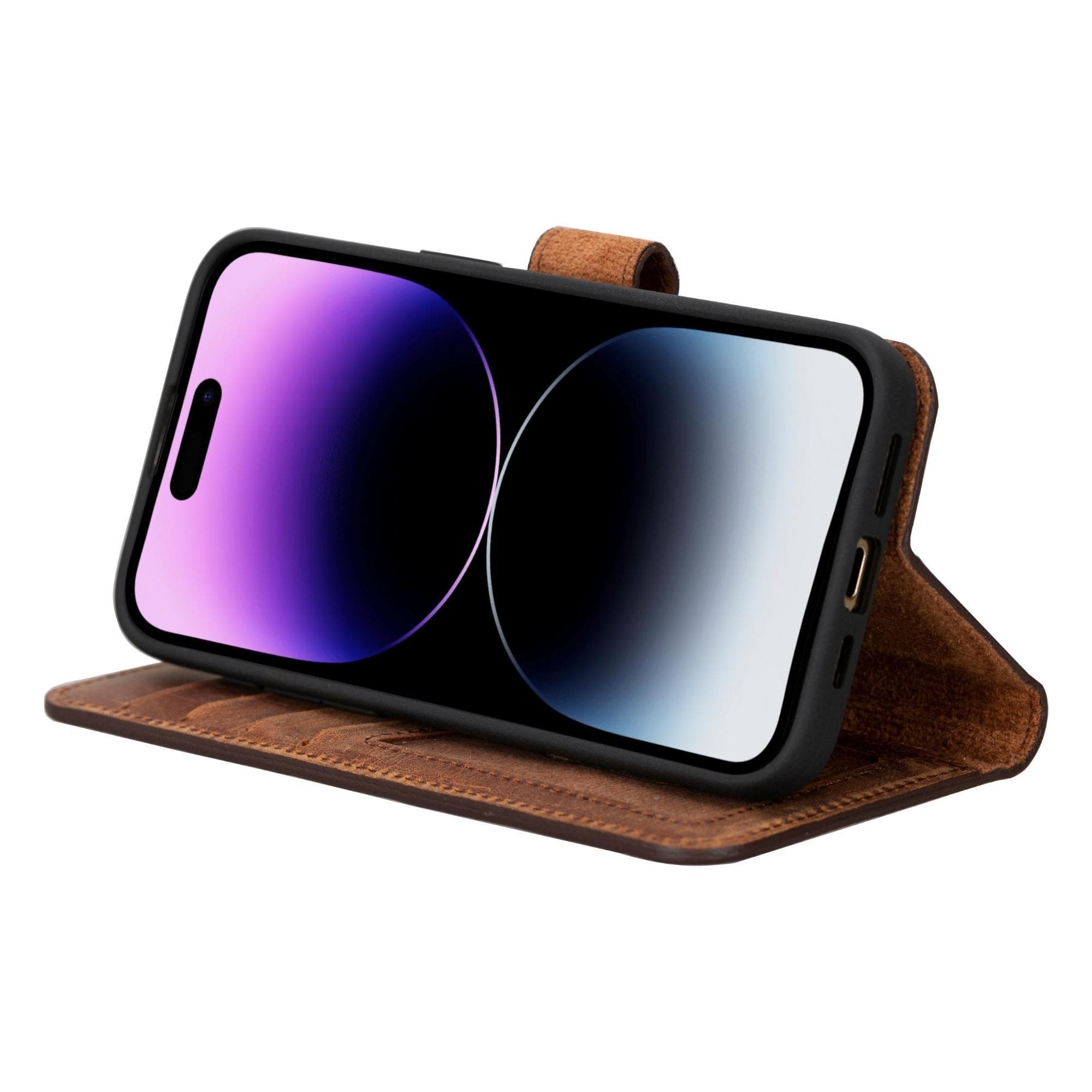 Bayelon Magic iPhone 15 Series Leather Wallet Case - MW