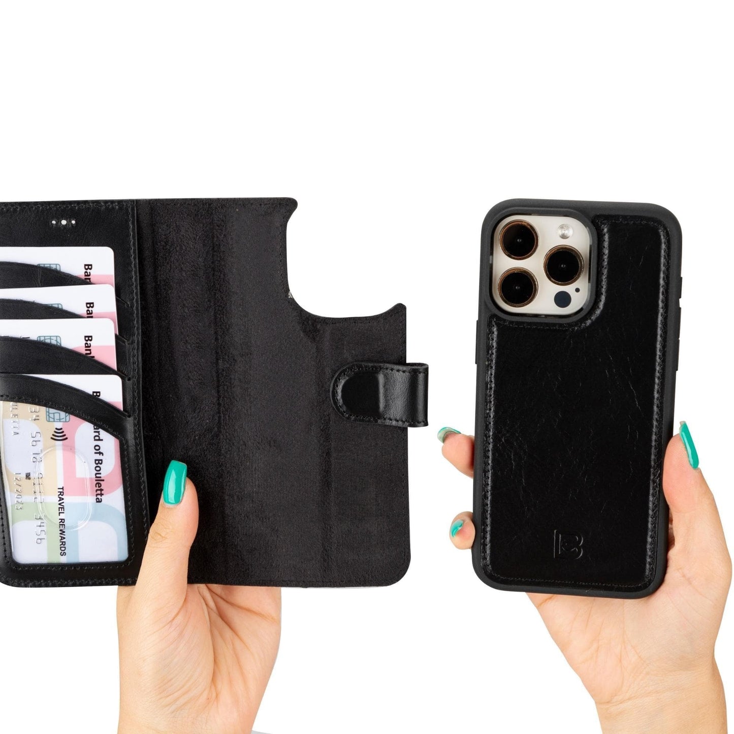 Bayelon Magic iPhone 15 Series Leather Wallet Case - MW