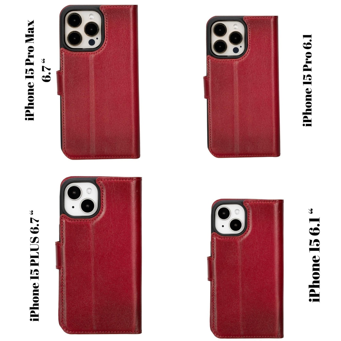 Bayelon Magic iPhone 15 Series Leather Wallet Case - MW