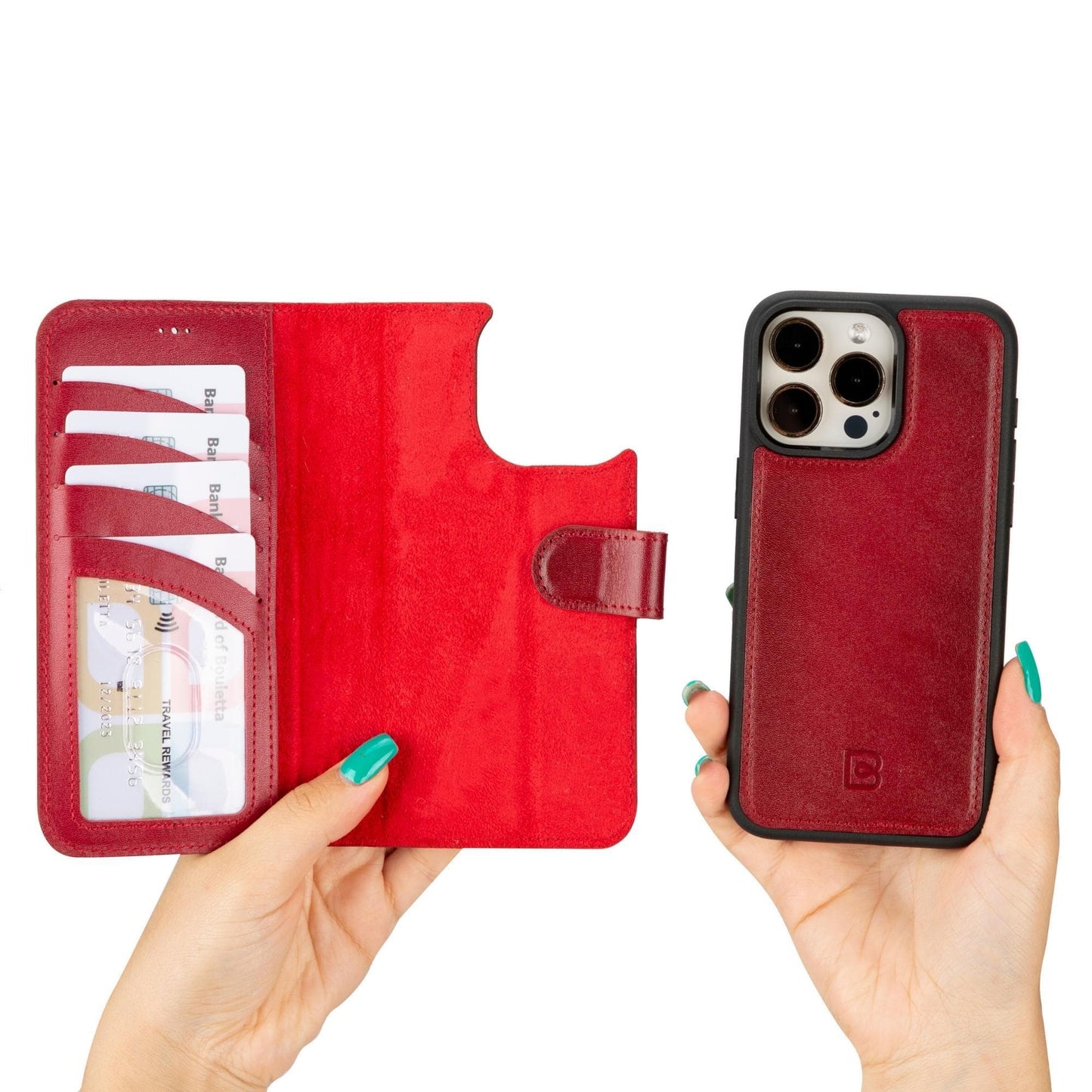 Bayelon Magic iPhone 15 Series Leather Wallet Case - MW