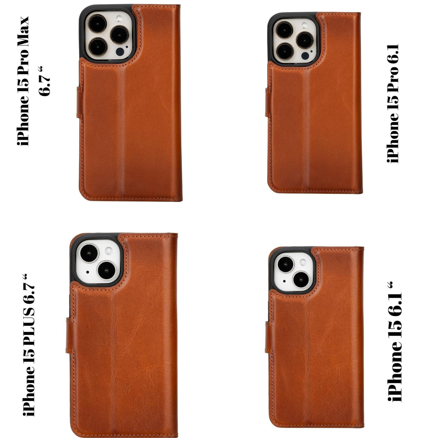 Bayelon Magic iPhone 15 Series Leather Wallet Case - MW