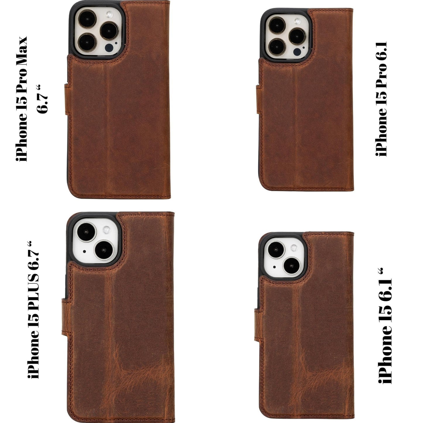Bayelon Magic iPhone 15 Series Leather Wallet Case - MW