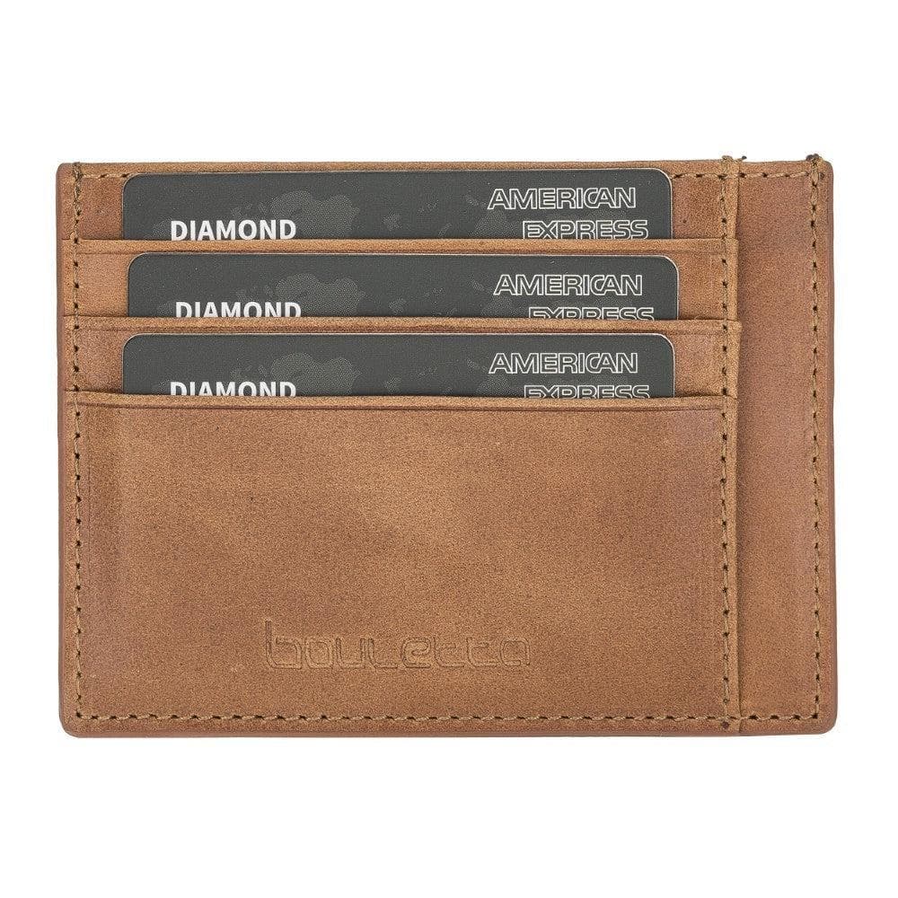 Bouletta BLW18 Leather Card Holder Sandy Tan