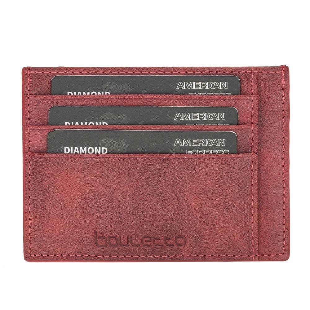Bouletta BLW18 Leather Card Holder Tuscanred