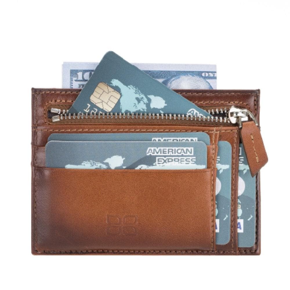 Bayelon Bayelon Zip Leather Card Holder