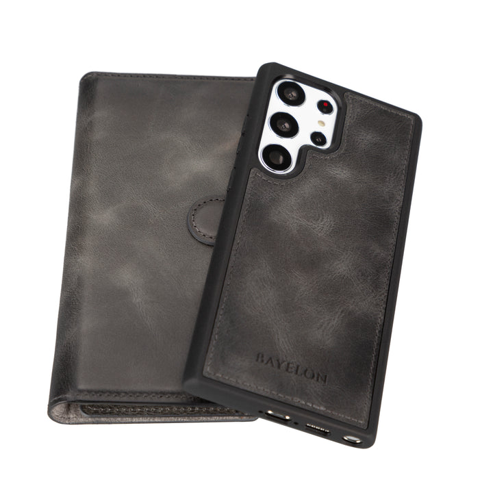Samsung Galaxy S23 / S23 Plus / S23 Ultra Trifold Leather Wallet Case Bayelon